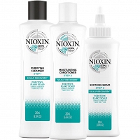 Nioxin Scalp Recovery Zestaw przeciwłupieżowy szampon, odżywka i serum