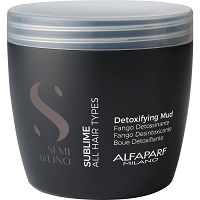 Alfaparf Semi Di Lino Sublime Detoxifying Maska błotna, rozświetlająca i oczyszczająca włosy 500ml