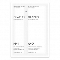 Olaplex Single Use No.1 + No.2, zestaw do odbudowy włosów 4ml+15ml