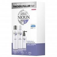 Nioxin System 5 zestaw do pielęgnacji włosów po zabiegach chemicznych 150ml+150ml+50ml