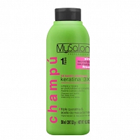 MySalon Professional 3X Keratina, szampon regenerujący do włosów z keratyną 500ml