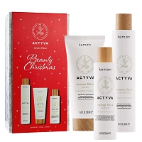 Kemon Actyva Nuova Fibra, zestaw świąteczny szampon 250ml + maska 200ml + krem 125ml