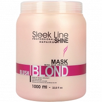 Stapiz Sleek Line Blond Blush maska do włosów blond z różowym barwnikiem 1000ml
