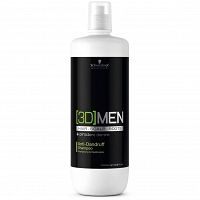 Schwarzkopf 3D Anti Dandruff szampon przeciwłupieżowy dla mężczyzn 1000ml