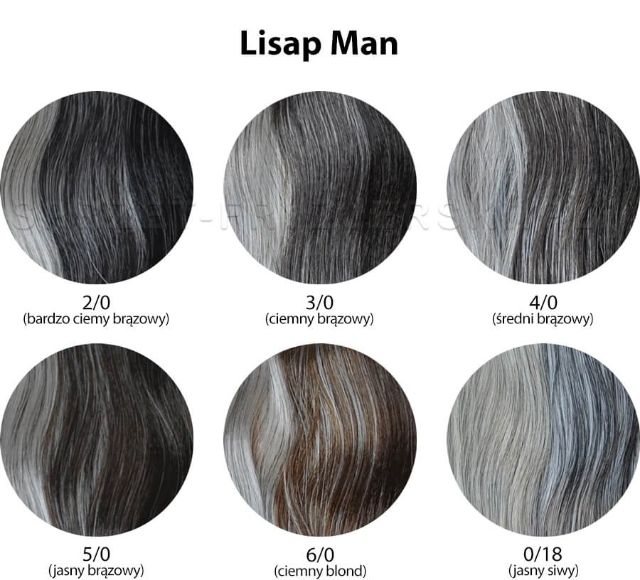Lisap Man Farba do włosów, odsiwiacz dla mężczyzn bez amoniaku