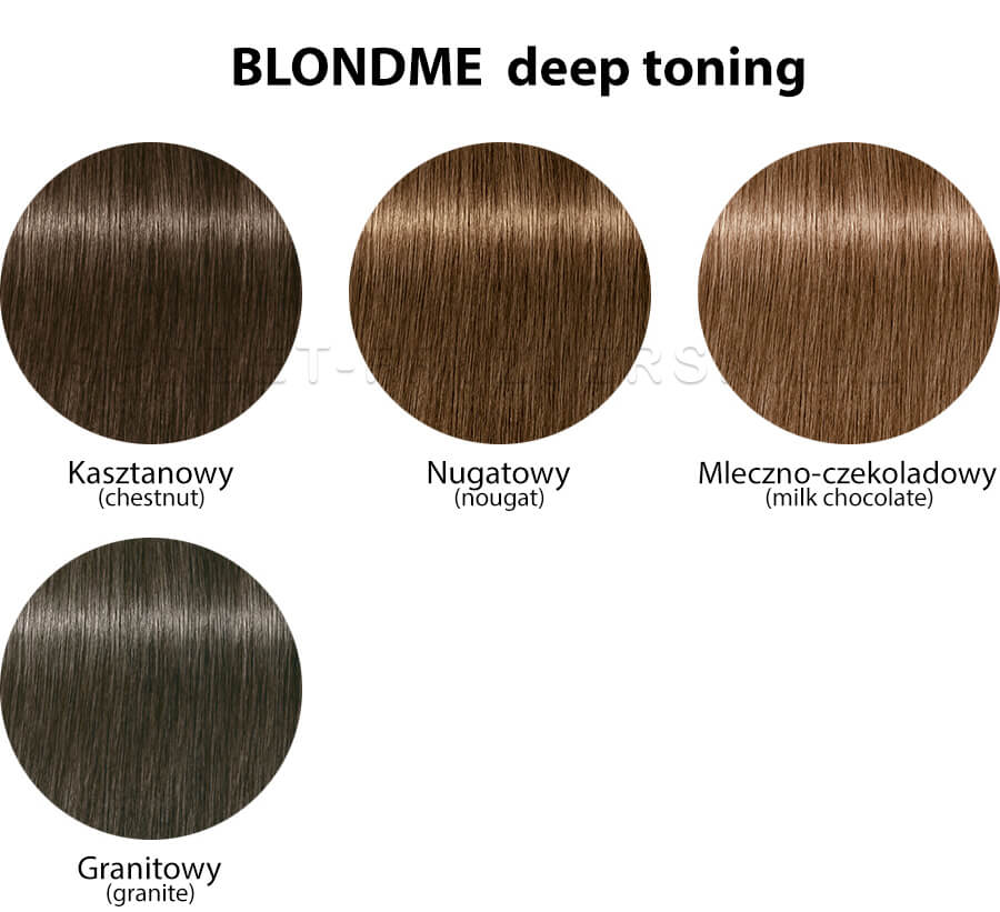 Schwarzkopf Blondme Deep Toning - paleta głębokich tonów